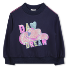 Sudadera de forro polar, MARINO, hi-res