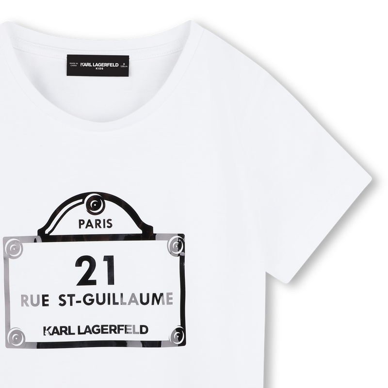 Camiseta con estampados KARL LAGERFELD KIDS 
                        NI&Ntilde;A