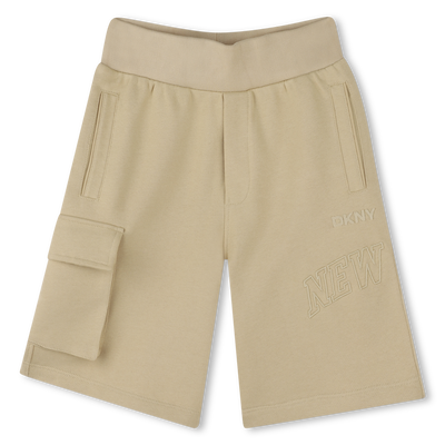 Bermudas de mulet&oacute;n de algod&oacute;n DKNY UNISEXO
