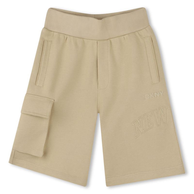 Bermudas de mulet&oacute;n de algod&oacute;n DKNY 
                        UNISEXO