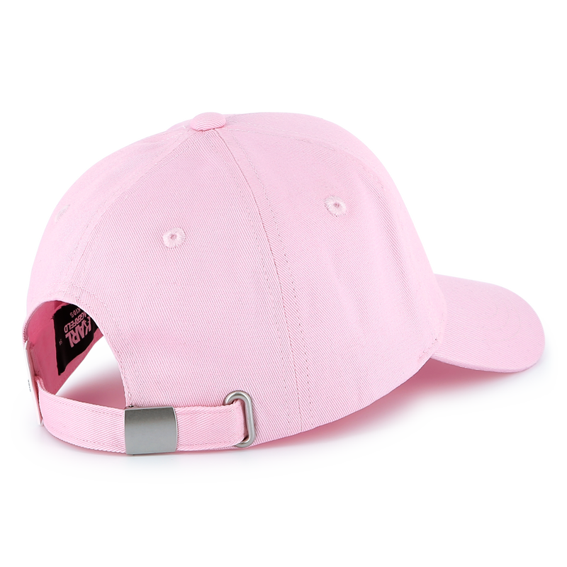 Gorra ajustable de algod&oacute;n KARL LAGERFELD KIDS 
                        NI&Ntilde;A