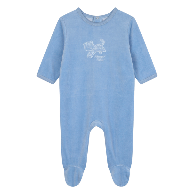 Pijama de terciopelo bordado KENZO KIDS 
                        NI&Ntilde;O