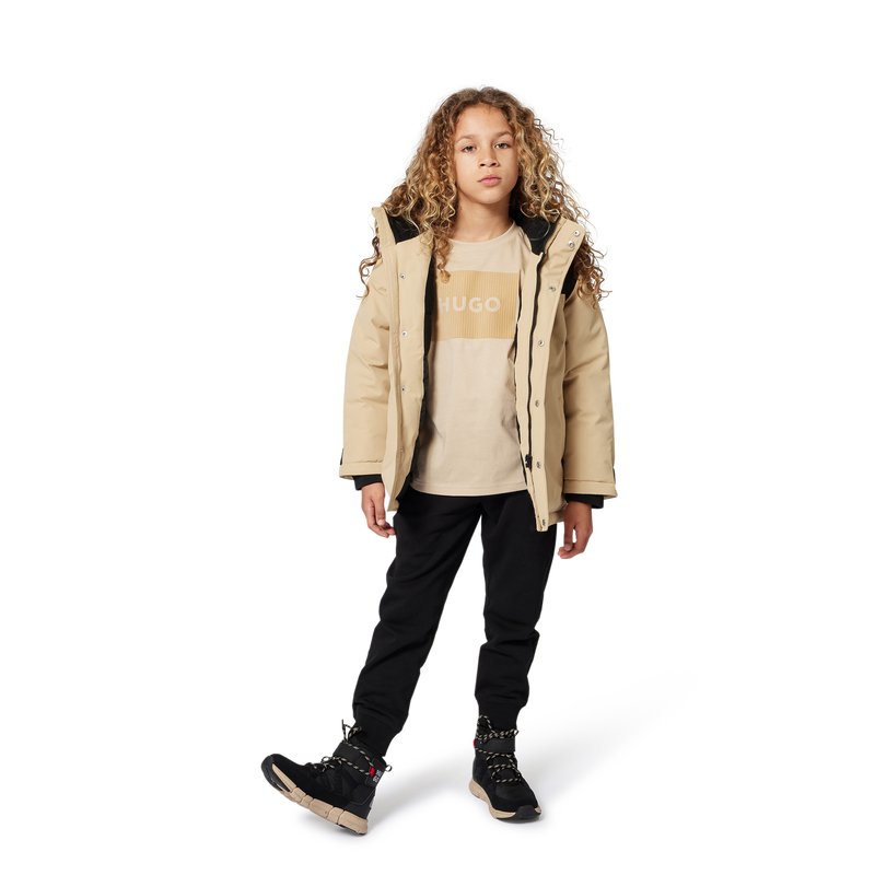 Parka con capucha HUGO 
                        NI&Ntilde;O