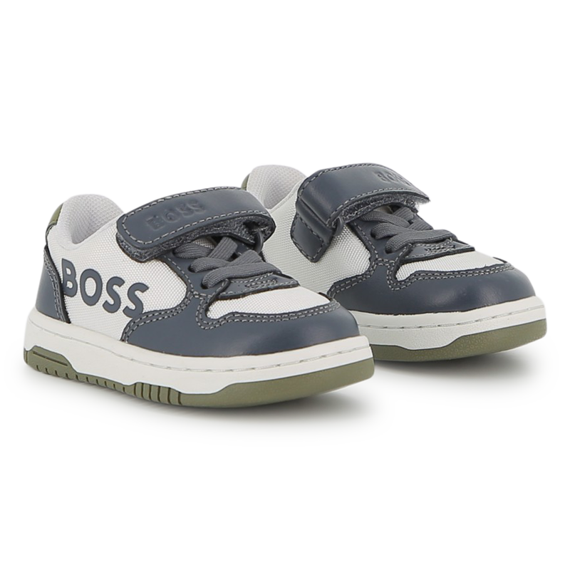 Zapatillas con cordones el&aacute;sticos BOSS 
                        NI&Ntilde;O