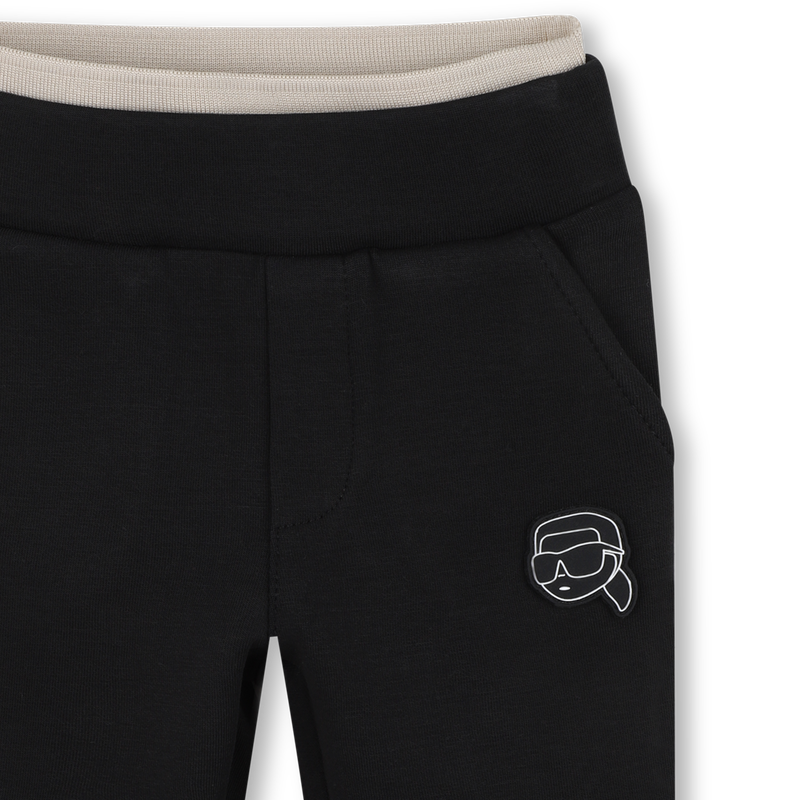 Conjunto de c&aacute;rdigan y pantal&oacute;n en doble jersey KARL LARGERFELD KIDS 
                        NI&Ntilde;O