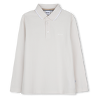 Polo de manga larga, MARFIL, hi-res