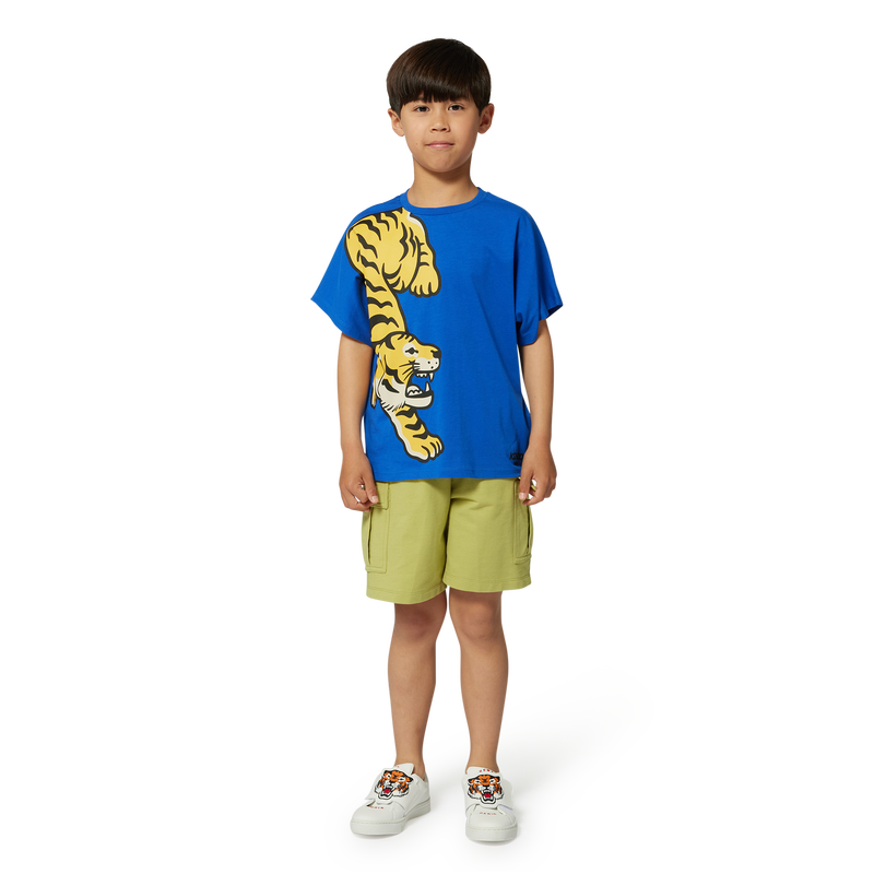 Camiseta de algod&oacute;n estampada KENZO KIDS 
                        NI&Ntilde;O