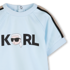 Conjunto de camiseta y pantal&oacute;n corto KARL LAGERFELD KIDS 
                    NI&Ntilde;O
