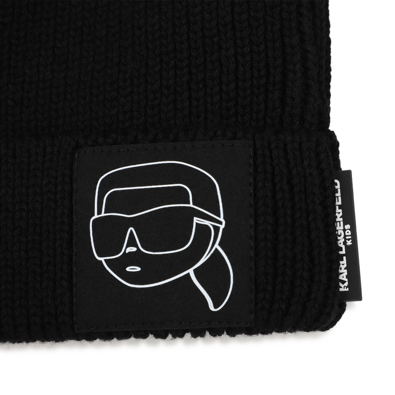 Gorro de punto KARL LAGERFELD KIDS 
                        NI&Ntilde;O