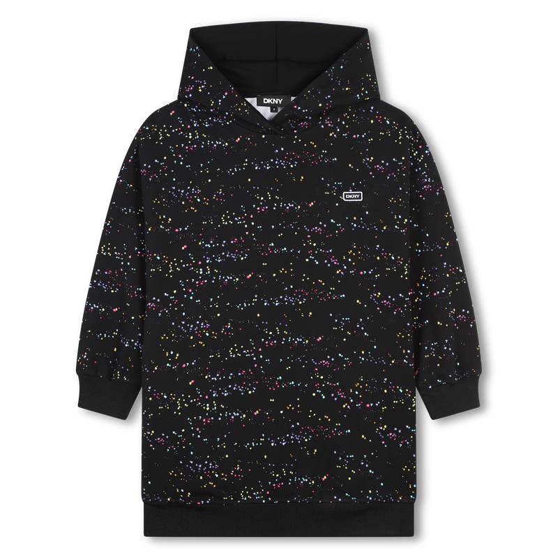 Vestido estampado con capucha DKNY 
                        NI&Ntilde;A