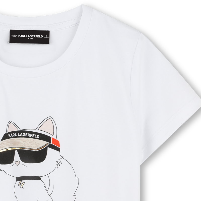 Camiseta con estampado KARL LAGERFELD KIDS 
                        NI&Ntilde;A