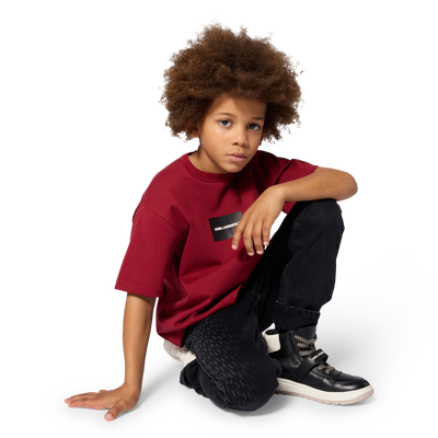 Camiseta de mangas cortas KARL LAGERFELD KIDS NI&Ntilde;O