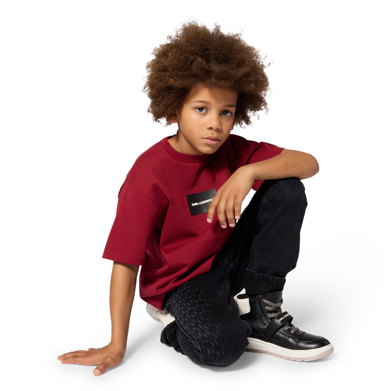 Camiseta de mangas cortas KARL LAGERFELD KIDS 
                        NI&Ntilde;O