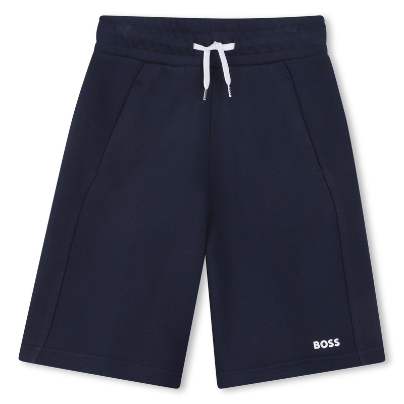 Bermudas de mulet&oacute;n liso BOSS 
                        NI&Ntilde;O