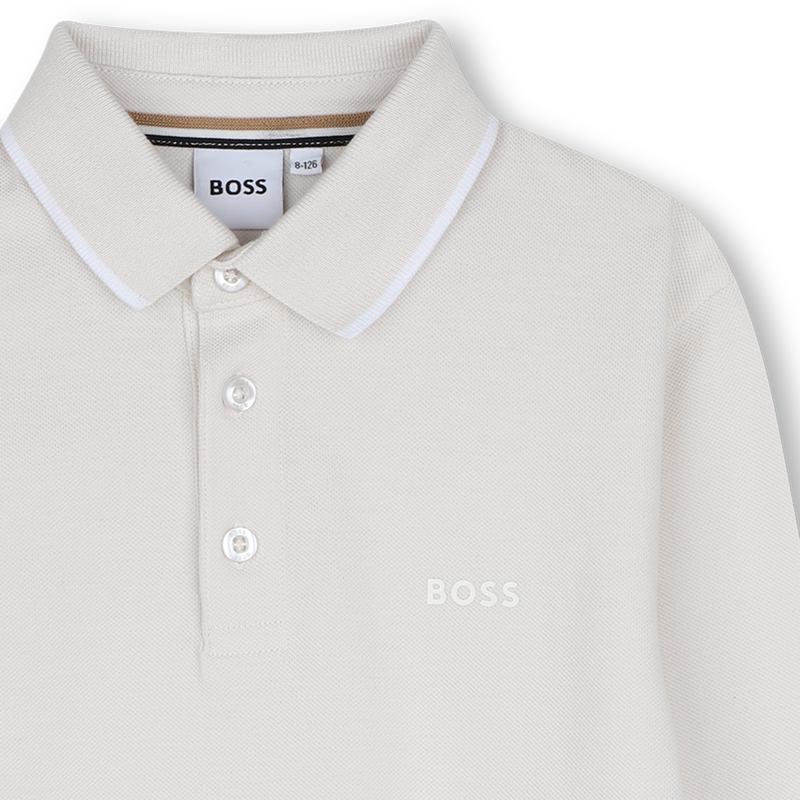 Polo de manga larga BOSS 
                        NI&Ntilde;O