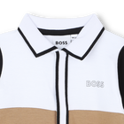 Pijama tricolor cuello de polo BOSS 
                    NI&Ntilde;O