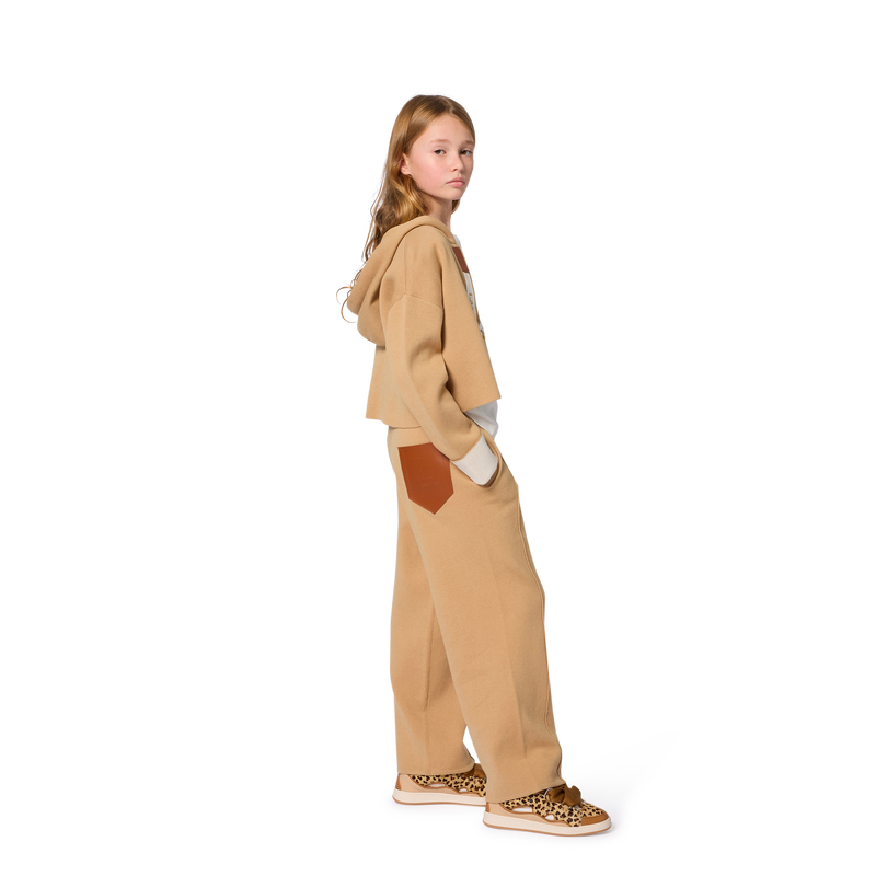 C&aacute;rdigan de punto con capucha LANVIN 
                        NI&Ntilde;A