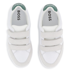 Zapatillas con rayas de velcro BOSS 
                    NI&Ntilde;O