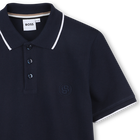 Polo recto de algod&oacute;n BOSS 
                    NI&Ntilde;O
