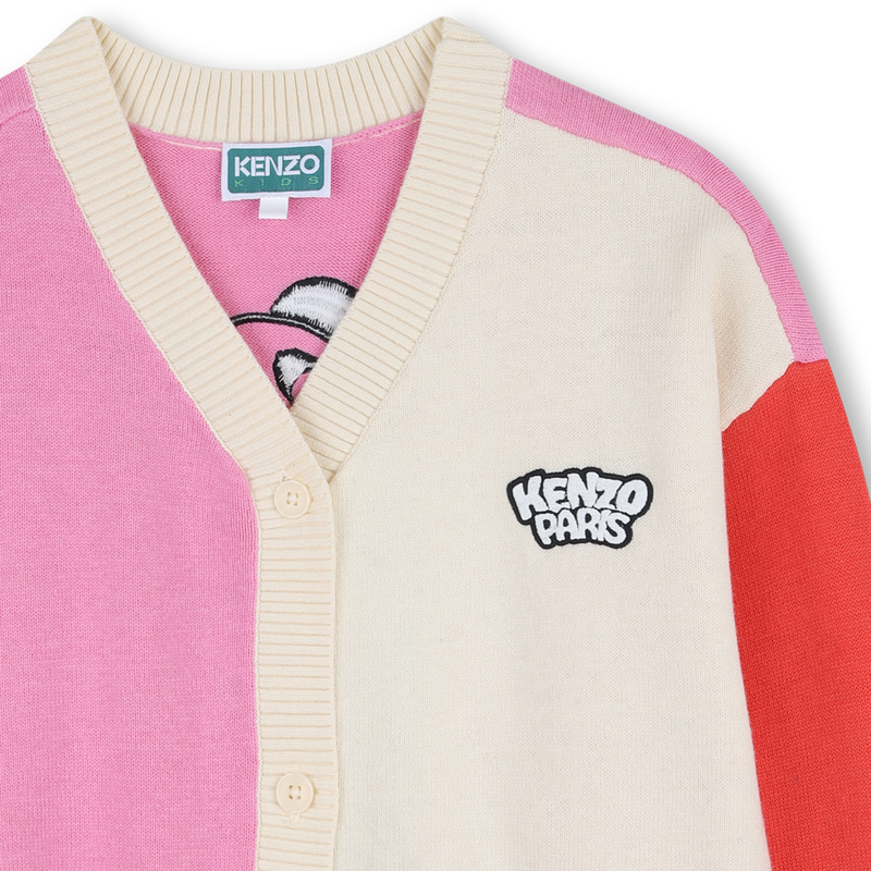 C&Aacute;RDIGAN DE PUNTO CON CUELLO EN V KENZO KIDS 
                        NI&Ntilde;A