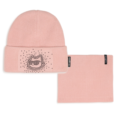 Conjunto de gorro y bufanda. KARL LAGERFELD KIDS NI&Ntilde;A
