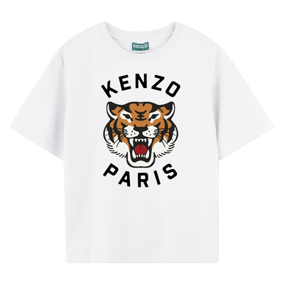 Camiseta de algod&oacute;n estampada KENZO KIDS NI&Ntilde;O