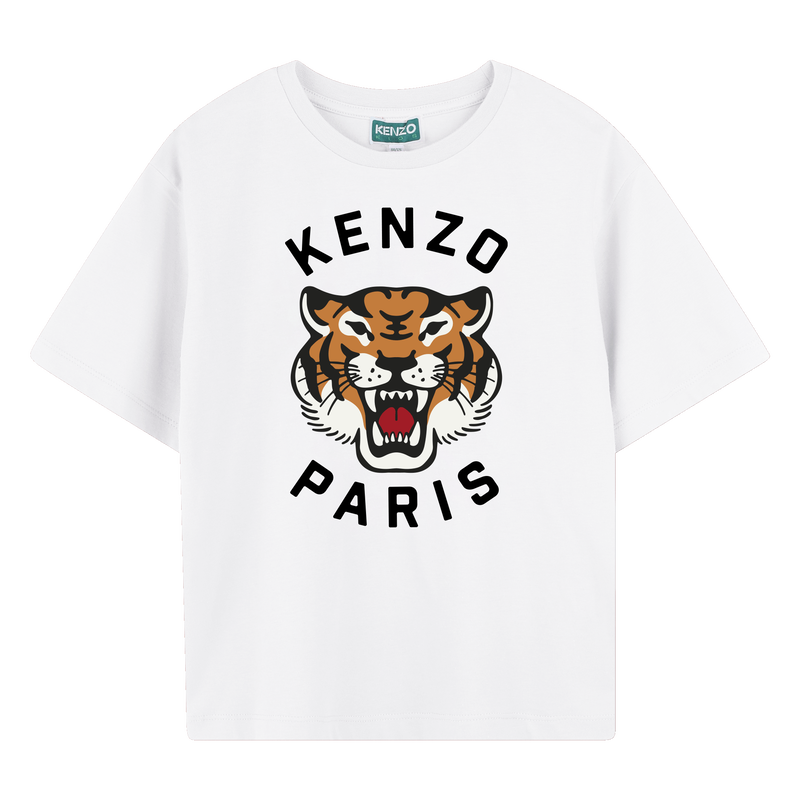Camiseta de algod&oacute;n estampada KENZO KIDS 
                        NI&Ntilde;O