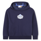 Sudadera con capucha de vell&oacute;n, MARINO, hi-res