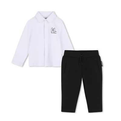 Conjunto de camisa y pantal&oacute;n KARL LAGERFELD KIDS NI&Ntilde;O