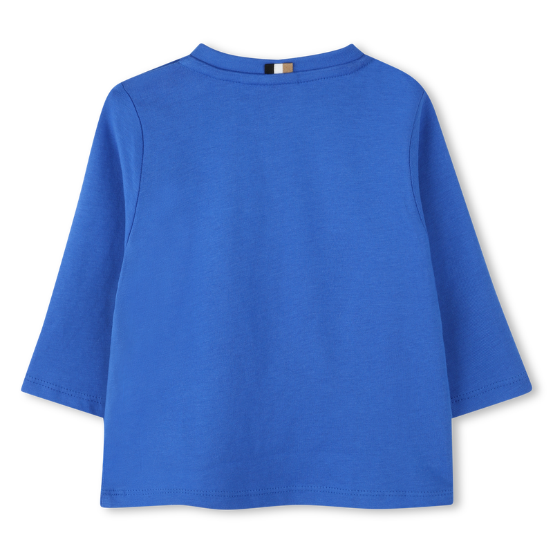 Camiseta de algod&oacute;n con logo BOSS 
                        NI&Ntilde;O