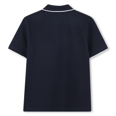 Polo recto de algod&oacute;n BOSS NI&Ntilde;O
