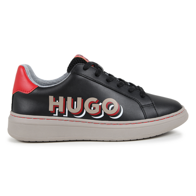 Deportivas de piel y cordones HUGO NI&Ntilde;O