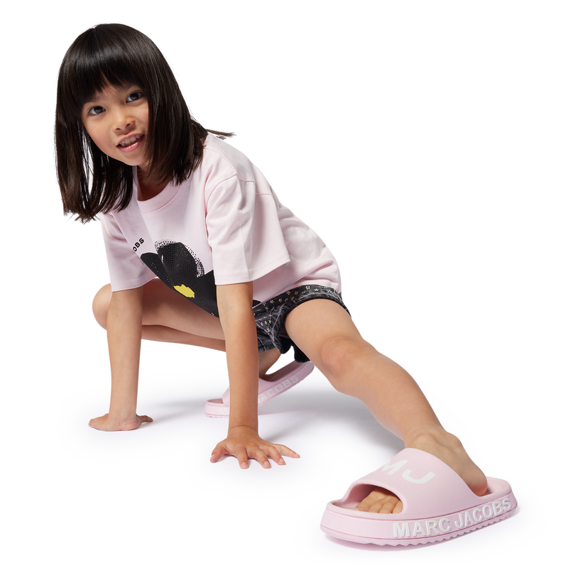 Camiseta manga corta y algod&oacute;n MARC JACOBS 
                        NI&Ntilde;A