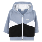CARDIGAN CON CAPUCHA BOSS 
                    NI&Ntilde;O
