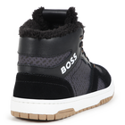 Zapatillas de cordones y piel BOSS 
                    NI&Ntilde;O