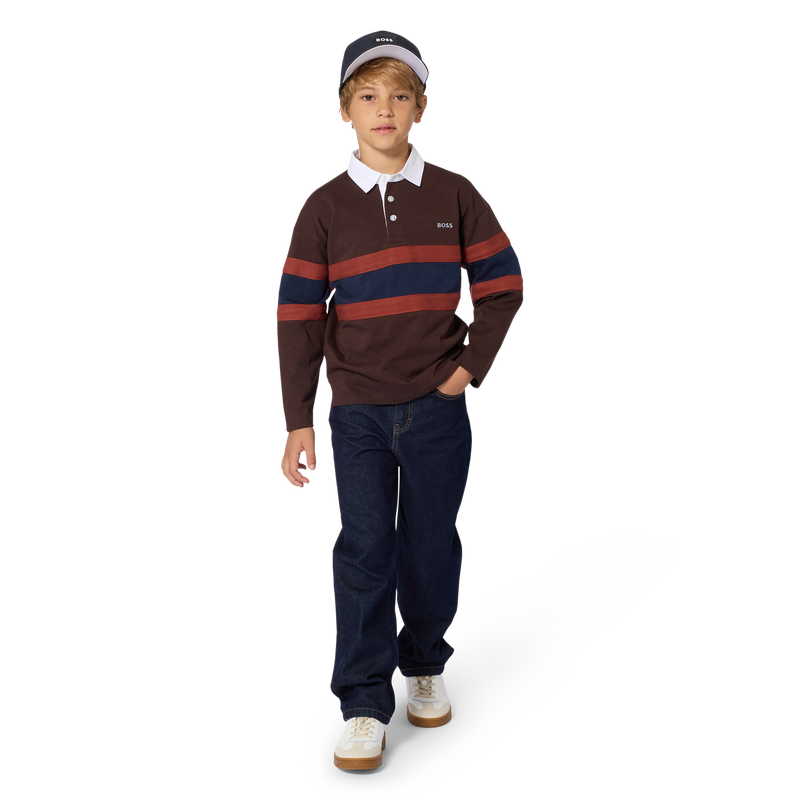 Polo de manga larga BOSS 
                        NI&Ntilde;O
