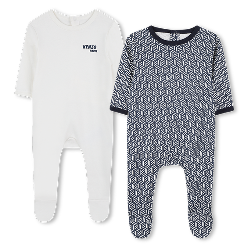 Conjunto de dos pijamas de algod&oacute;n KENZO KIDS 
                        UNISEXO