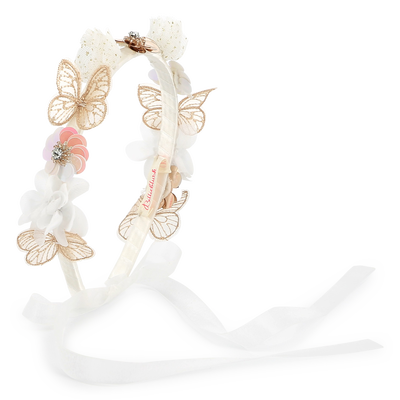 Diadema de flores y mariposas BILLIEBLUSH NI&Ntilde;A
