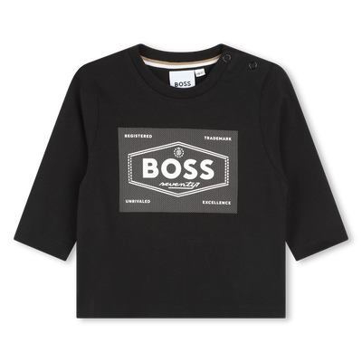 Camiseta de algod&oacute;n estampada BOSS NI&Ntilde;O
