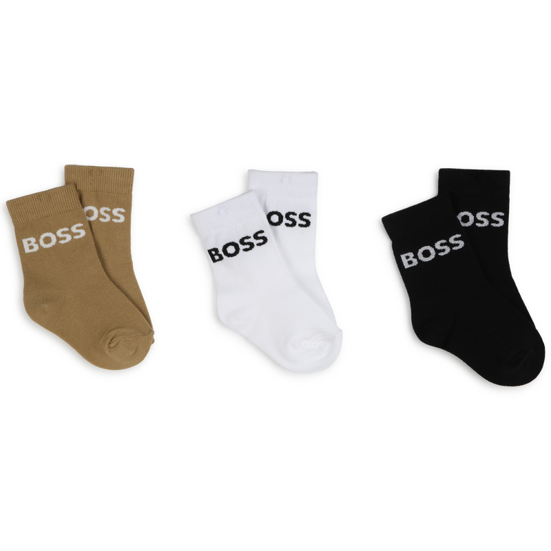 Pack de 3 pares de calcetines BOSS 
                        NI&Ntilde;O