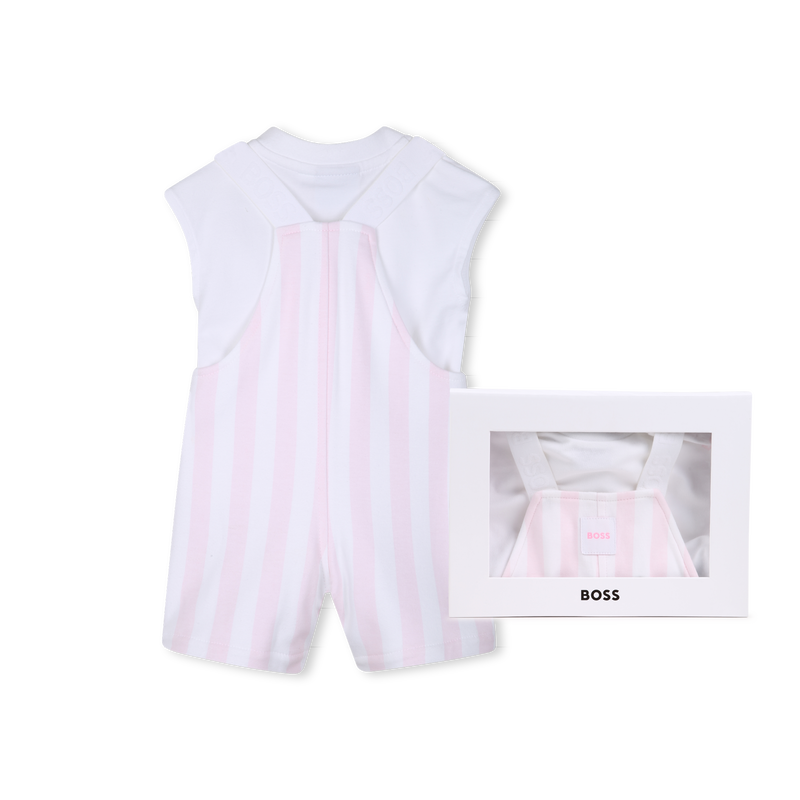 CONJUNTO MONO + CAMISETA BOSS 
                        NI&Ntilde;A