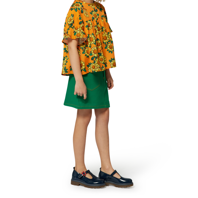 Falda trapecio con bolsillos KENZO KIDS 
                        NI&Ntilde;A