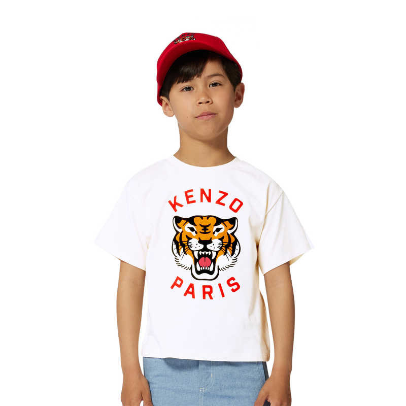 Gorra de algod&oacute;n bordada KENZO KIDS 
                        UNISEXO