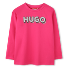 Camiseta con logo estampado HUGO 
                    NI&Ntilde;A