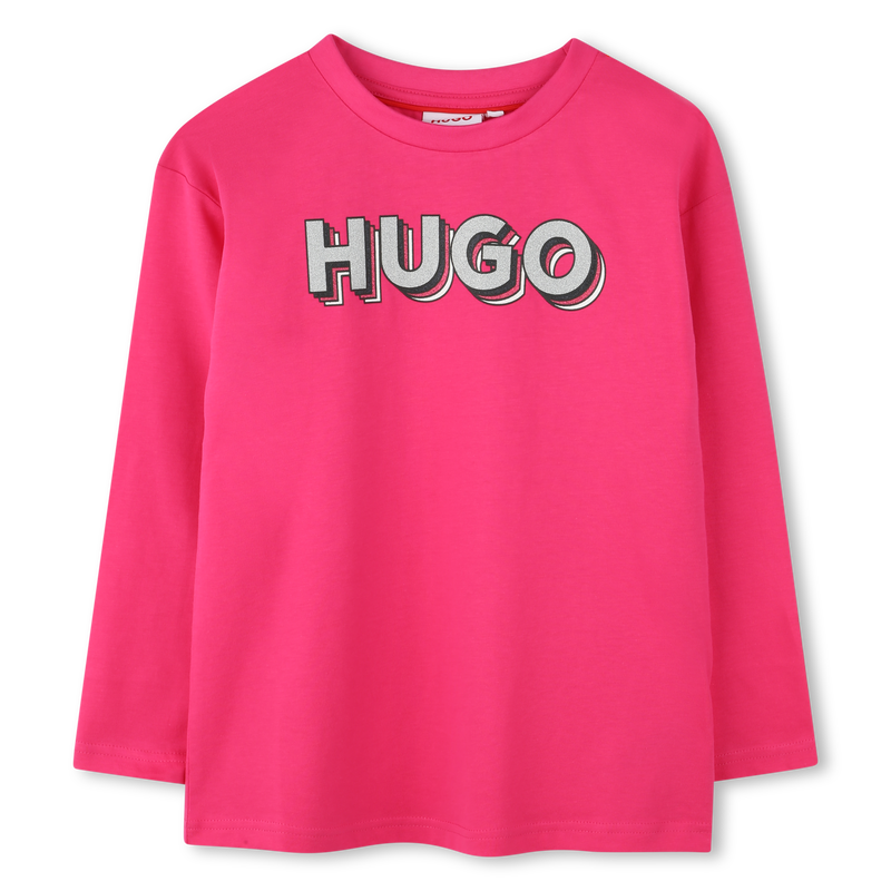 Camiseta con logo estampado HUGO 
                        NI&Ntilde;A