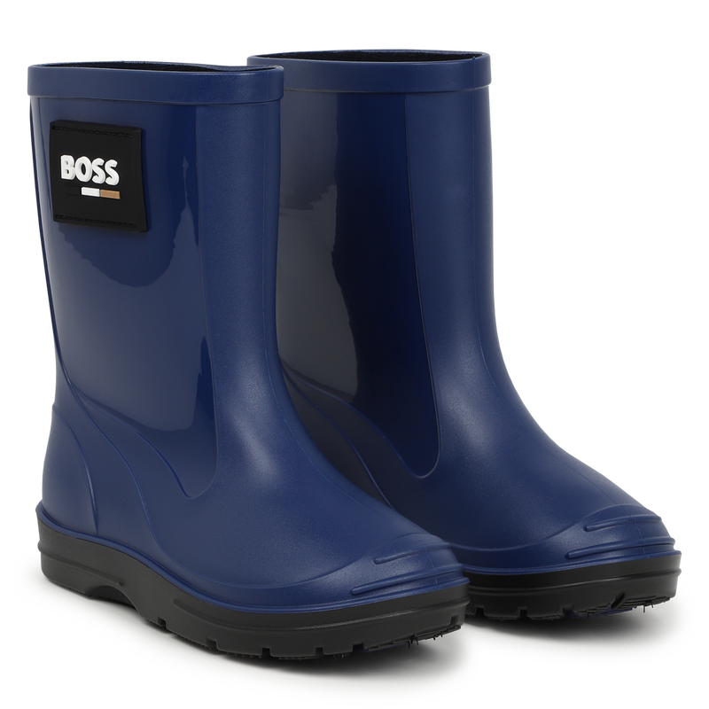 Botas de agua bitextura BOSS 
                        NI&Ntilde;O