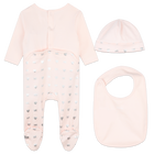 Pijama, gorro y babero algod&oacute;n MICHAEL KORS 
                    NI&Ntilde;A