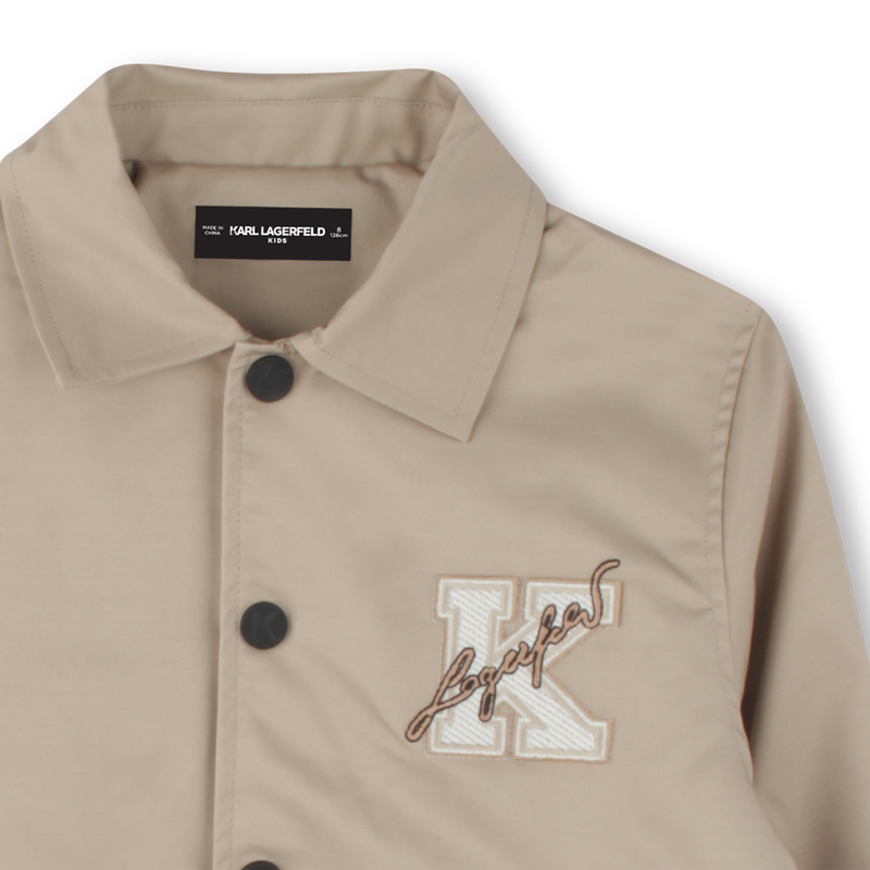Cazadora acolchada de sarga KARL LAGERFELD KIDS 
                        NI&Ntilde;O