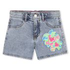 Shorts de mezclilla BILLIEBLUSH 
                    NI&Ntilde;A