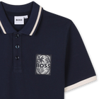 Polo con etiqueta en el pecho BOSS 
                    NI&Ntilde;O